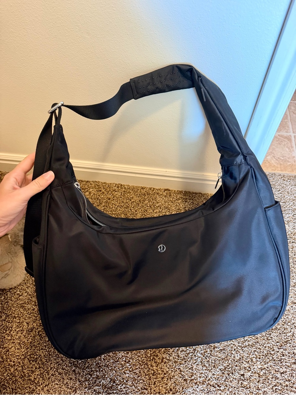 lululemon athletica Black Shoulder Sling Bag